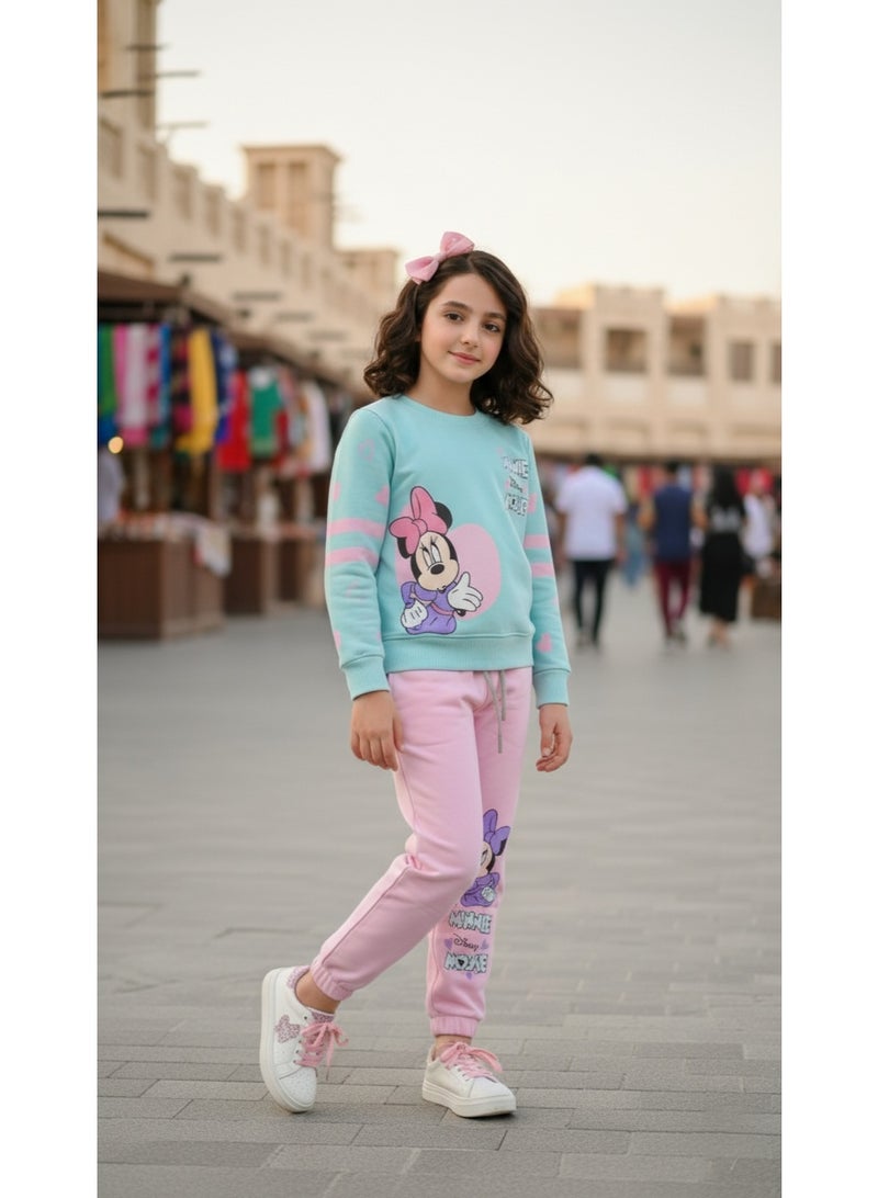 Minnie Girls' Minnie Mouse Pastel Tracksuit